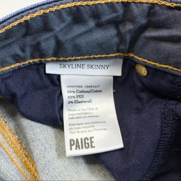 ♦️SOLD♦️PAIGE Skyline Skinny Jeans Surface Wash - Picture 13 of 13